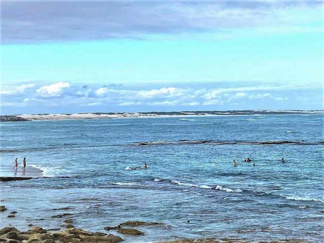 Swimming at Struisbaai