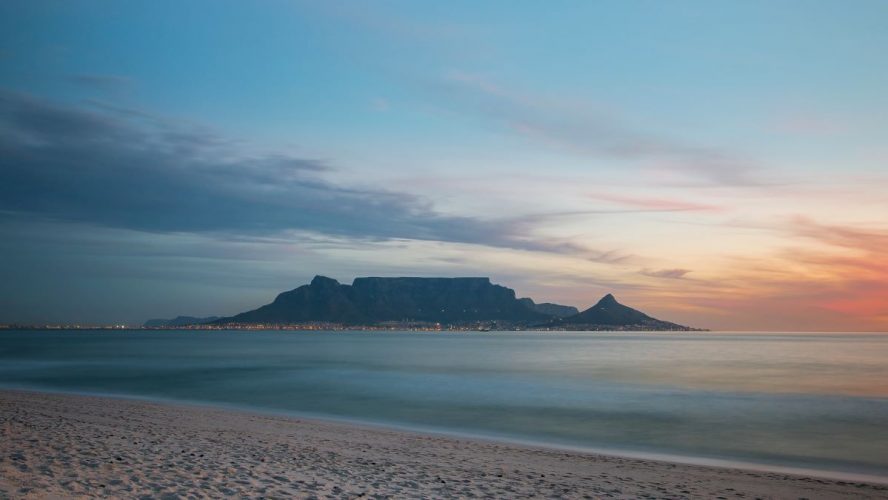 Table Mountain from Bloubergstrand