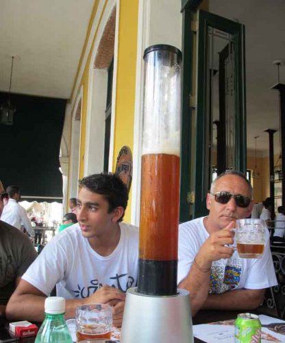 Cuba Beer on tap