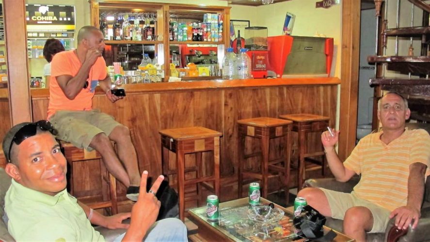 Cuba Relaxing in pub