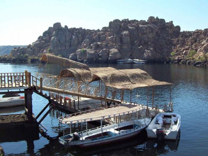 Egypt - Awan - Boat departure to Philae Temple of Isis