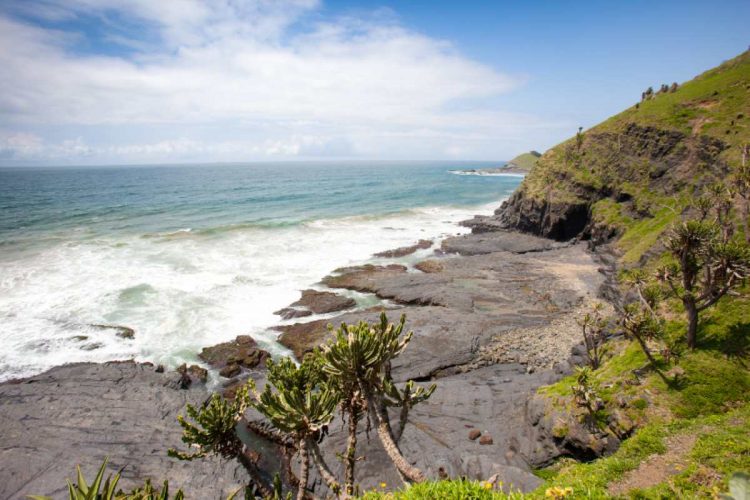 Ruggered shore line of the Wild Coast